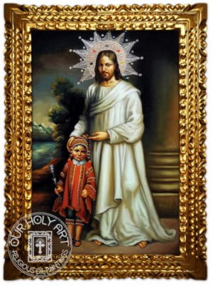 Jesus with a child