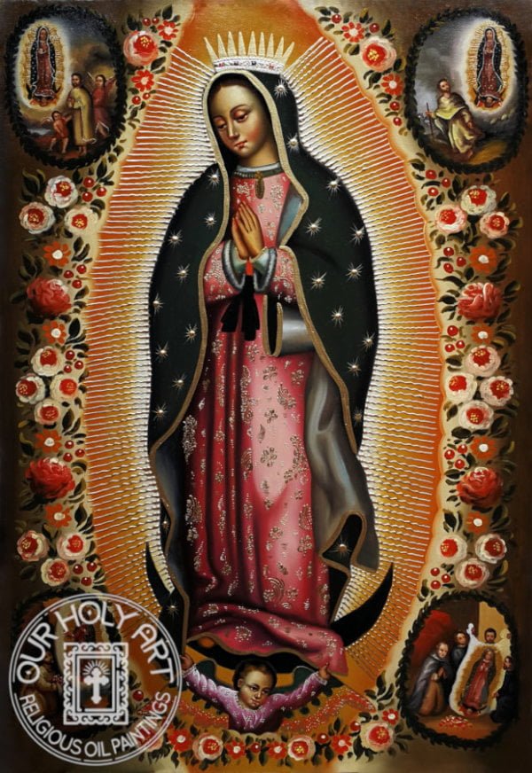 Our Lady of Guadalupe with the Four Apparitions