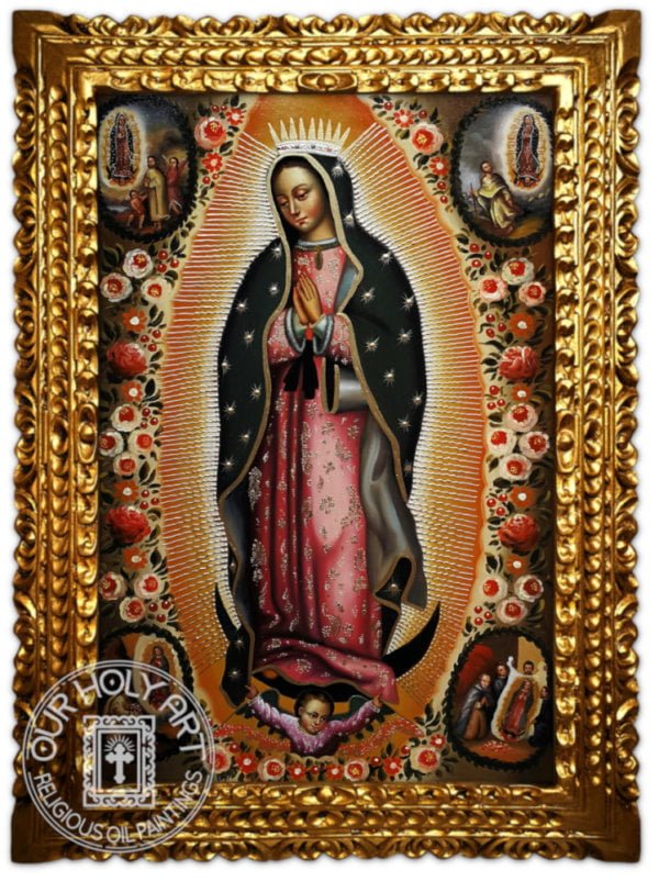 Our Lady of Guadalupe with the Four Apparitions