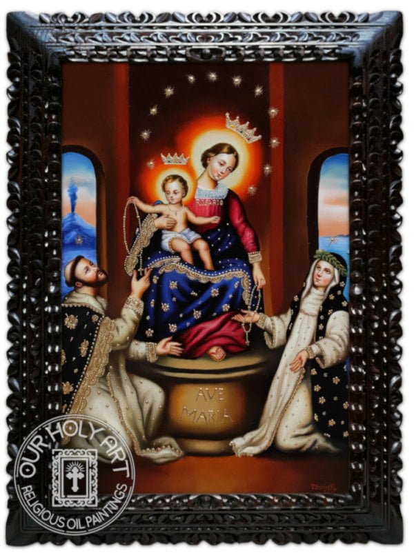 Our Lady of the Rosary with St. Dominic and St. Catherine