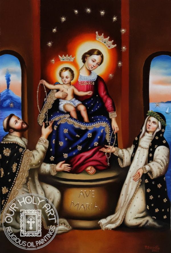 Our Lady of the Rosary with St. Dominic and St. Catherine