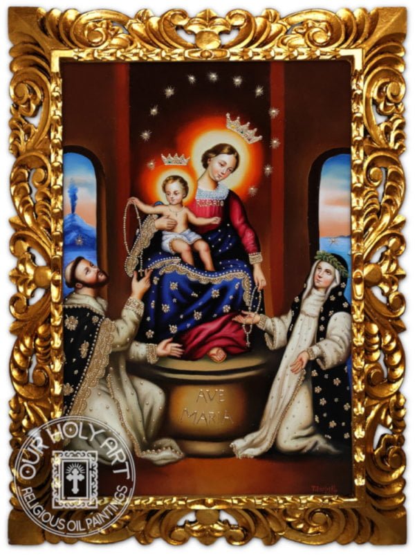 Our Lady of the Rosary with St. Dominic and St. Catherine