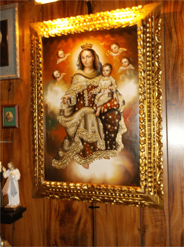 You are currently viewing A wonderful oil painting of Our Lady of Mt. Carmel.