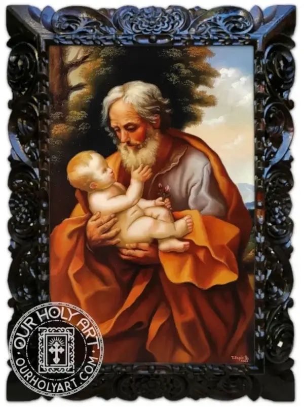 Saint Joseph and The Child Catholic Art by OurHolyArt