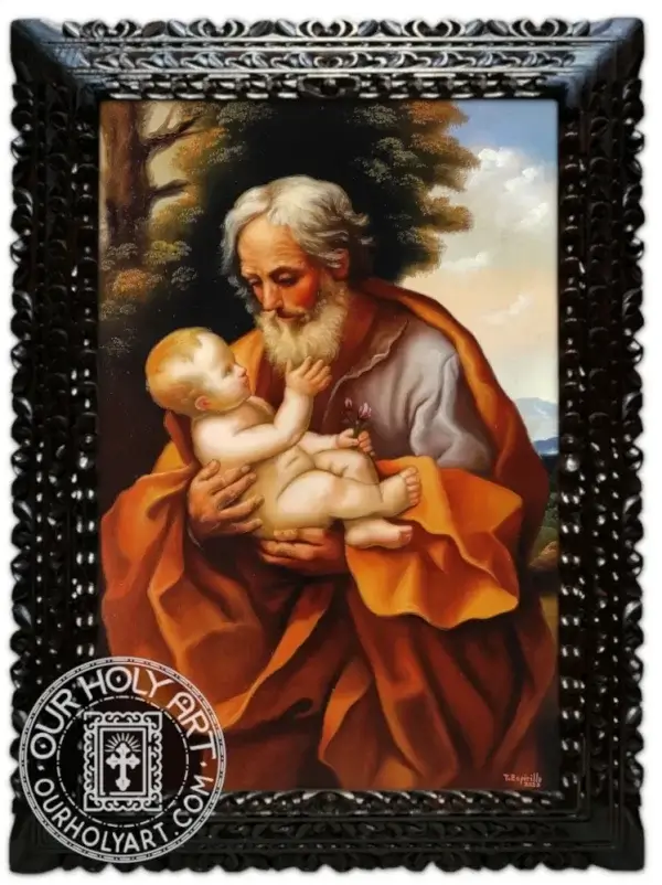 Saint Joseph and The Child Catholic Art by OurHolyArt