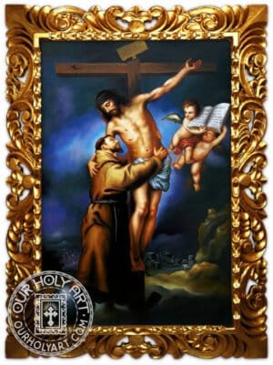 Saint Francis Embracing Christ on the Cross