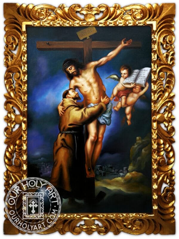 Saint Francis Embracing Christ on the Cross